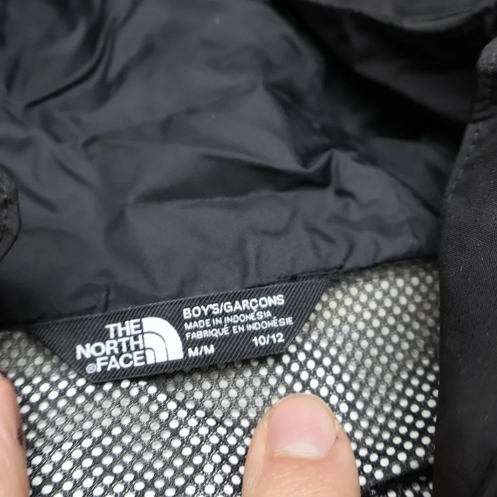 North Face Jacket Boy Medium 10/12 Black Vortex Triclimate Waterproof 3in1 Shell